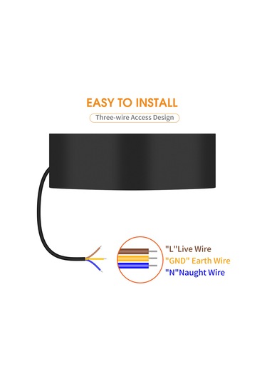 Konesam 6'lı Led Dış Mekan Duvar Lambası Ip65 Su Geçirmez 3000k Islak Beyaz Yukarı-aşağı Aydınlatma Sıcak Beyaz