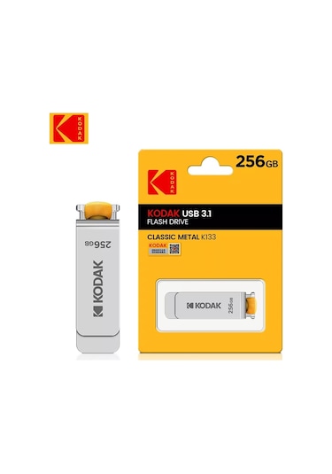 Kodak 3.1 Yüksek Hızlı Usb Flash Bellek Metal 256gb.