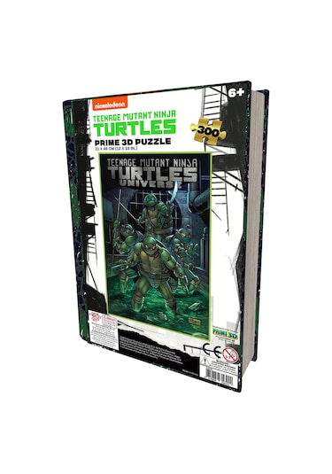 Prime 3d - Ninja Kaplumbağalar 300 Parça Puzzle 35642 - Metal Kut