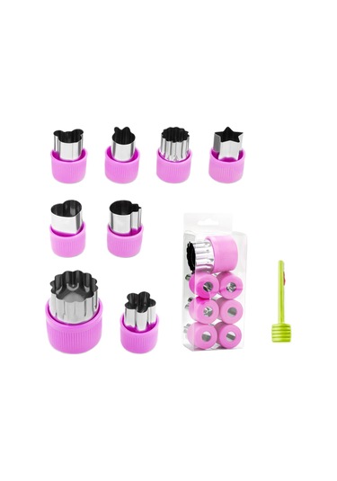 Jian Fan Ev Mutfak Kalıp Seti Bebek Tamlayıcıda Kelebek Eri Şte Kalıbımeyve Ve Sebze Kesme Kalıbımımor Mor