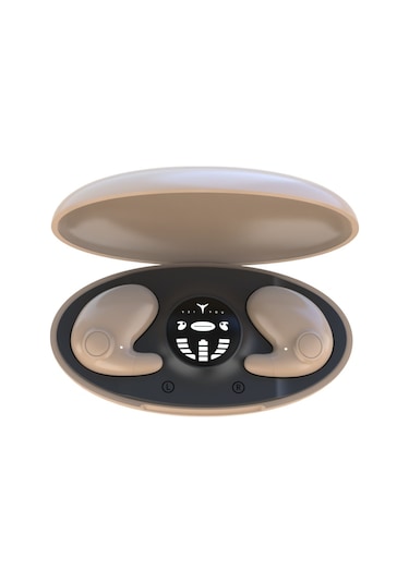 Folinda Md538 Kulak İçi Girmeden Uyku Kulaklığı: Kablosuz Kemişiletimli, Gürültü Engelleme, Uzun Pil Ömrü Ve 360 Ses, Beyaz