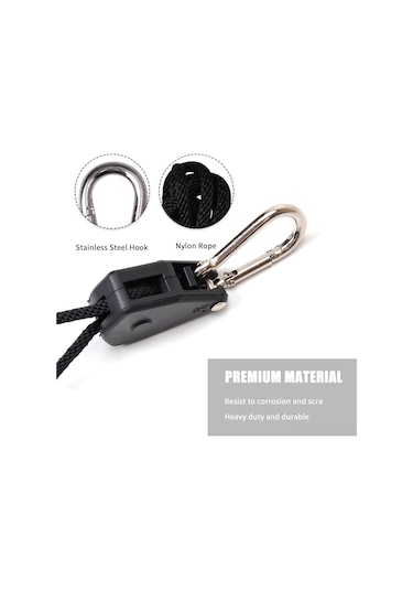 Xindoker "bitki Yetiştirme Işığı Asma Kancası - 68kg Taşıma Kapasiteli, 2m Ayarlanabilir Naylon Askı Sistemi" Diğer