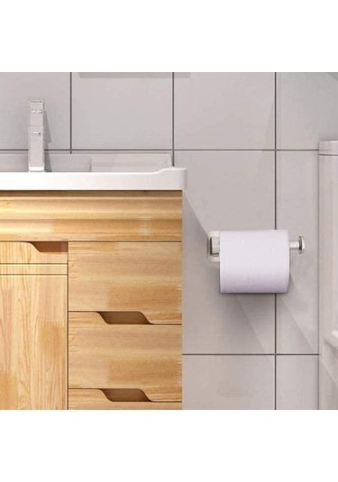 Tuvalet Kağıdı Tutucusu - Kampçılar, Banyo, Mutfak İçin 2 Asma Kancalı Fırçalanmış Nikel Yapışkanlı Tuvalet Kağıdı Tutucusu Gümüş Tuvalet Kağıdı Tutucusu - Kampçılar, Banyo, Mutfak İçin 2 Asma Kancalı Fırçalanmış Nikel Yapışkanlı Tuvalet Kağıdı Tutucusu Gümüş