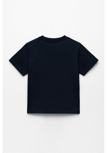 Erkek Çocuk %100 Pamuklu Baskılı Kısa Kollu Tişört - Siyah 3-4 Yaş 8-9 Yaş SIYAH