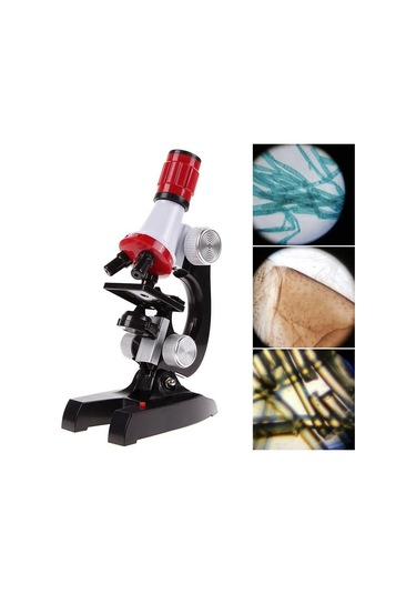Triline Eğitici  Mikroskop Kiti Zoom Led Işıklı 100x 400x 1200x