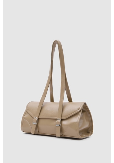 Shule Bags Lue Vintage Baget Çanta Bej