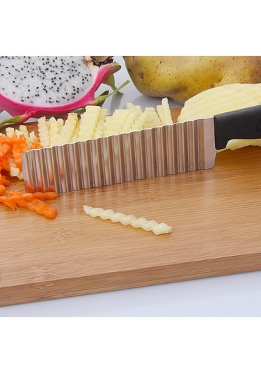 Cbtx Paslanmaz Çelik Dalga Bıçak Profesyonel Patates Kesme Makinesi