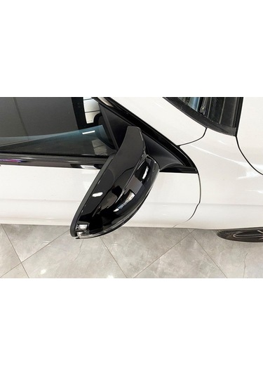 Mercedes Glc Yarasa Ayna Kapağı Piano Black Parlak Siyah