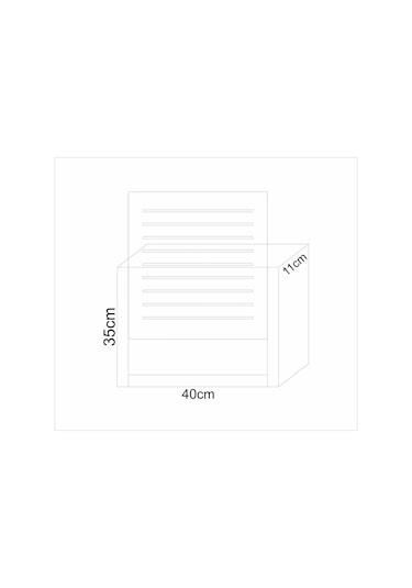 Modem Saklama Kutusu Sürgülü Yukarı Açılır 35y 40g Çizgili Cev...