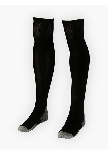 Yarı Profesyonel Siyah Futbol Çorabı Tozluk Halı Saha Çorabı Konç Kartal-ypro-siyah Siyah