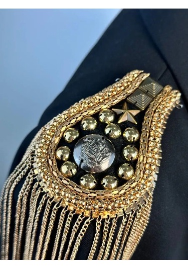 Slubov'u Epiletler 2 Adet, Ceket Broşu 106587739 Altın Rengi