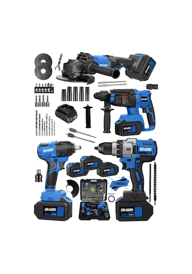 Dragro 128v3 4x2 K 128 V 4'lü Set Kırıcı Somun Taş