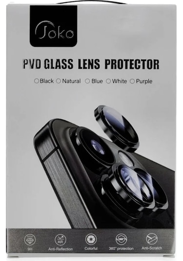 Joko iPhone Uyumlu 16 Pvd Metal Kamera Lens - Pembe