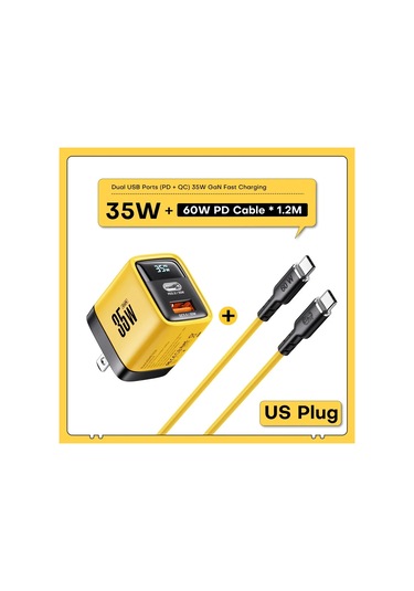 Asometech Gan 35w Hızlı Şarj Cihazı Qc4.0 Pd3.0 Pps İphone Uyumlu 15 Pro Samsung S23 Xiaomi Krdistribütör Garantili