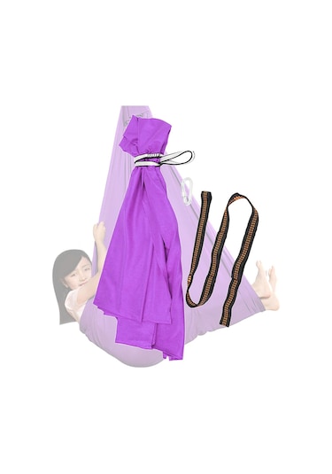 Suntek Magideal Çocuklar Salıncak Hamak Asılı Pod Duyusal Karabina Mor