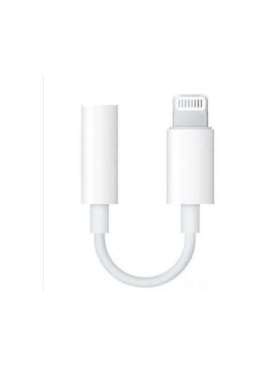 Fastbuy İpdone Uyumlu 3.5mm Kulaklık Çevirici - Lightning Kablosu Ses Dinleme Adaptörü Beyaz