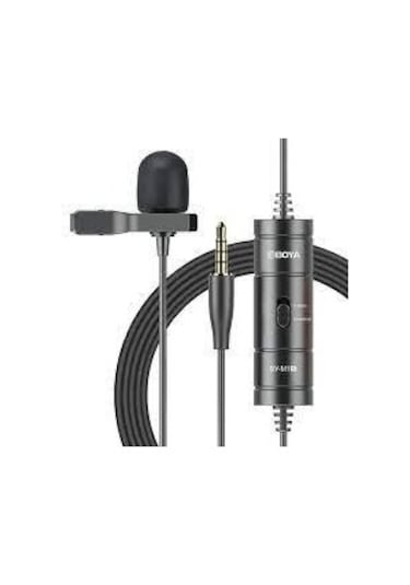 Boya By-m1s Kablolu Yaka Mikrofonu Pc Akıllı Telefon Dslr İçin 3.5mm Trrs Kondenser Yaka Mikrofonu