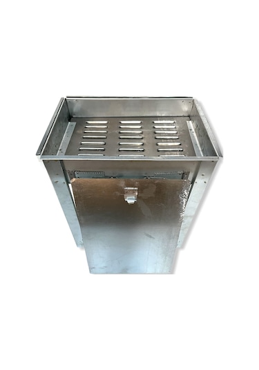 Galvanizli Kapaklı Mangal Sabit Ayaklı Inox