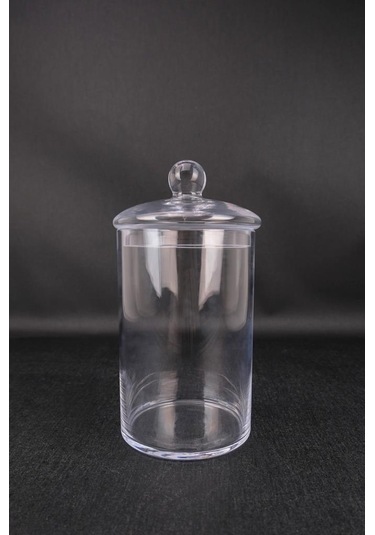 Digithome Tekli Cam Kapaklı Erzak Saklama Kabı Kavanoz Şeffaf 23,5 Cm Kv.sln.003 C1-1-288