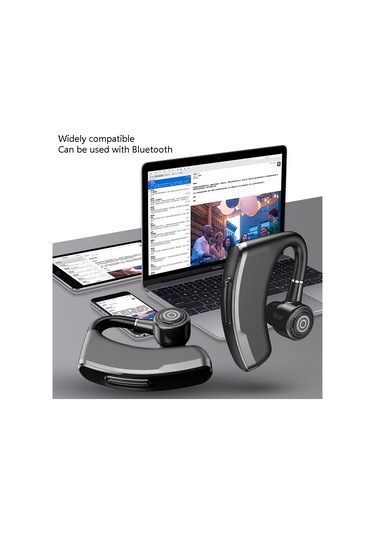 V10p Kablosuz Bluetooth V5.0 Spor Kulaklık Şarj Kutusu Desteği Olmadan Ses Alımı Siyah