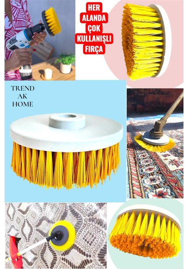 Matkap Ve Motorlu Tırpan Halı Yıkama Aparatı Halı Yıkama Fırças