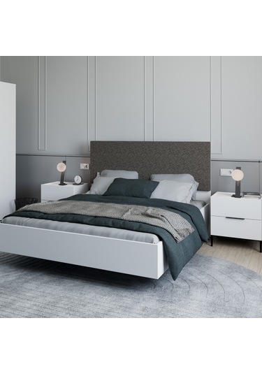 Oryana Çift Kişilik Karyola-mat Lake Beyaz 171x120x206 Cm Oryana Çift Kişilik Karyola-mat Lake Beyaz 171x120x206 Cm