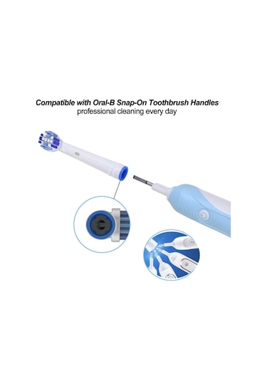 Oral-B Şarjlı Diş Fırçası Uyumlu 8 Adet Yedek Başlık 4 Adet Kapak