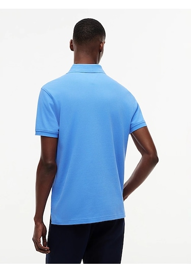 Tommy Hilfiger Polo Yaka Pike Erkek T-shirt Mavi