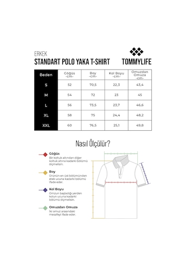 Tommy Life Lacivert Pamuklu Kalın Yumuşak Dokulu Standart Fit Basic Polo Yaka Erkek T-shirt - 88348 001