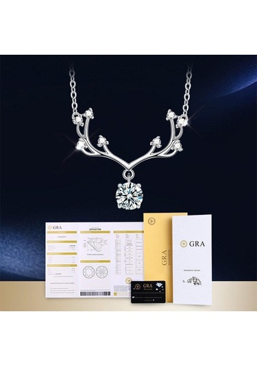 Yeşil Bague Ringen Mükemmel Kesim 1 Ct Uygun Fiyatlı Mozanit Kolye Kadınlar Için 925 Gümüş Elmas Kolye Kız Arkadaşı Için Doğum Günü Hediyesi 1 Carat