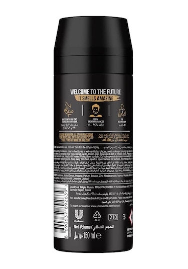 Axe Leather Cookies Erkek Sprey Deodorant 150 ML x 3