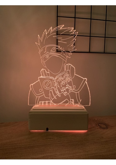 Naruto Kakashi Hatake 16 Renk Gece Lambası