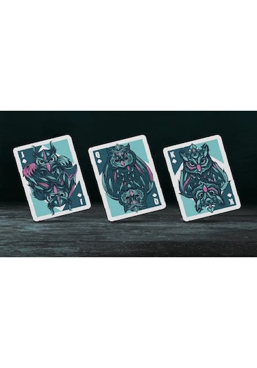 Hanson Chien Owl Blue Premium Oyun Kağıdı İskambil Kartları Destesi
