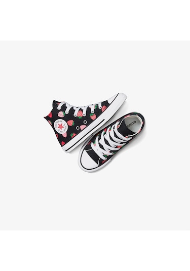 Converse Chuck Taylor All Star Strawberries Çocuk Siyah Sneaker A14928c Siyah