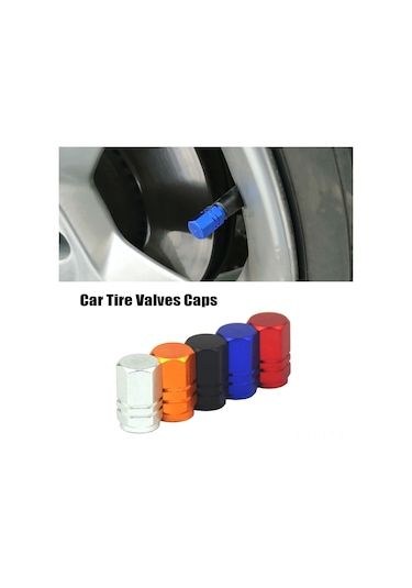 Teltree Alüminyum Renkli Lastik Valf Kapağı, Suv Araba Bisiklet Uyumlu, Toz Ve Korozyon Koruyucu, Hava Sızıntısı Önleyici, Gümüş