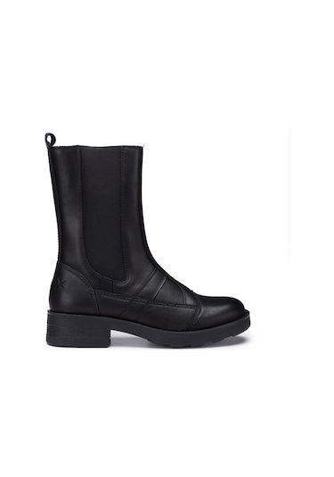 Çizme Kadın Oxw002900 Oxs Frank 0029 Mıd W Leather Black Siyah