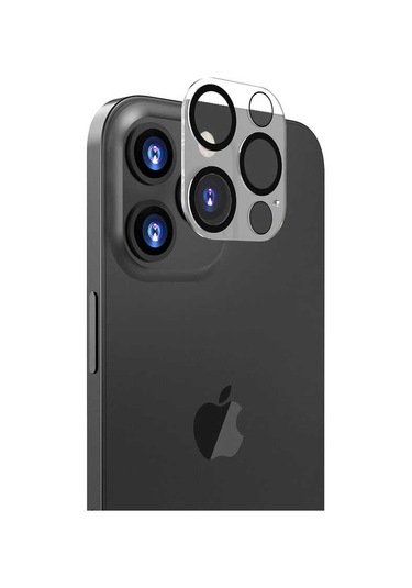 Noktaks - iPhone Uyumlu 13 Pro Max - Kamera Lens Koruyucu Cl-05 - Şeffaf