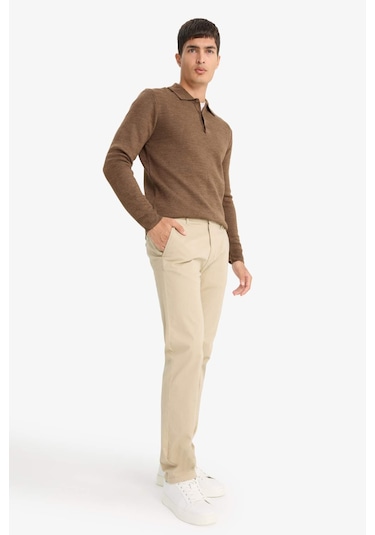 Defacto Regular Fit Normal Kesim Düz Paça Chino Pantolon D7349ax25aubg193 Bej Defacto Regular Fit Normal Kesim Düz Paça Chino Pantolon D7349ax25aubg193 Bej