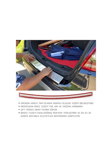 Opel Zafira Life Arka Tampon Eşiği - Krom, Uzun Şase 2019 Ve Sonrası