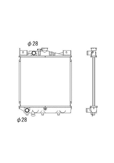 Radyatör Su Suzuki Swift 1.0 Ga/gl/gs 84-89 Manuel/otomatik /17700-82020