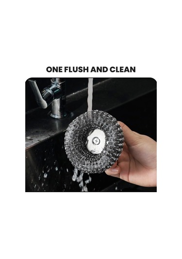 Fosenze 2 Adet Paslanmaz Çelik Temizlik Topu - Kaba Yabancı Madde Kaldırıcı, Tencere Ve Tabak Temizliği, Dökülmez Teli, Ev Ve Mutfak Kullanıma Uygun Gümüş