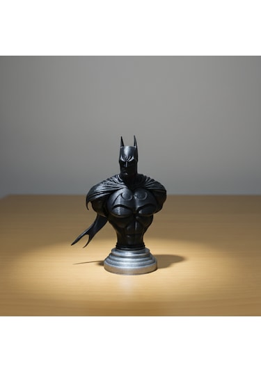 Batman Büst Figür - Kara Şövalye Koleksiyon Serisi 3d Pla Dekoratif Heykel 11,5x9,3 Cm