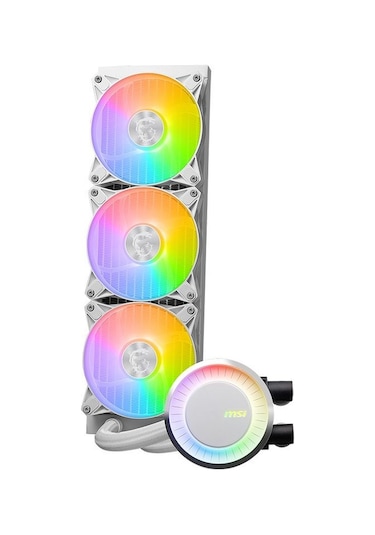 MSI Mag Coreliquid E360 360 MM Argb Block Sıvı İşlemci Soğutucusu Beyaz