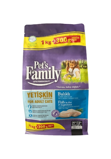 Pet's Family Premium Balıklı Yetişkin Kedi Maması 1300 G