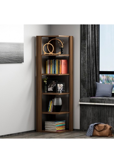 Ankle Köşe Rafı, Kitaplık - Ceviz