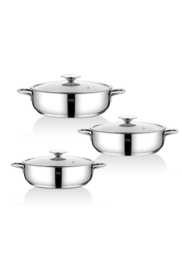 Taç Bengü Pro 6 Parça Çelik Sahan Seti