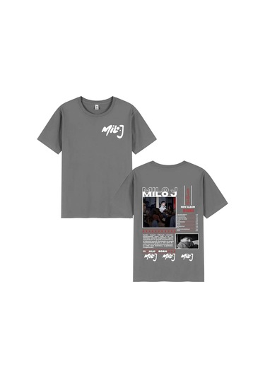 Dshztooma Rapçi Milo J166 Albümü T-shirt Erkek Kadın Hip Hop Pamuk Rahat Kısa Kollugökyüzü Mavi Gökyüzü Mavi