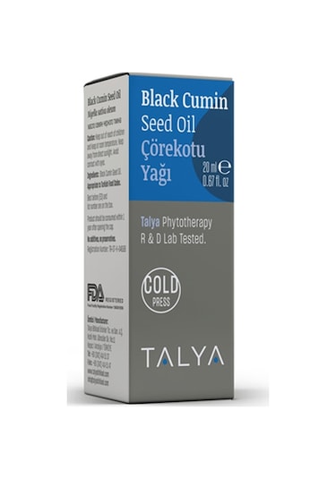Talya Saf ve Doğal Soğuk Sıkım Çörekotu Yağı 20 ML