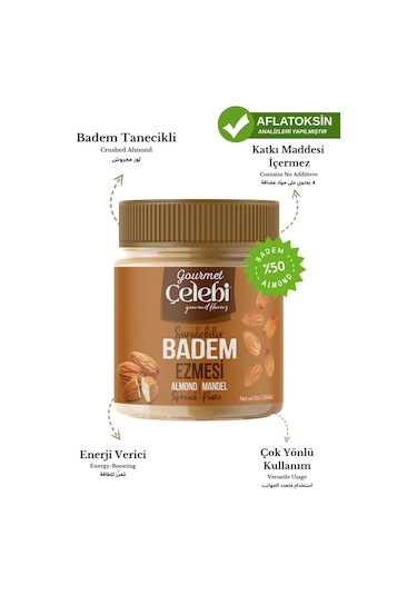 Badem Ezmesi 320 Gr - Sürülebilir Badem Ezmesi
