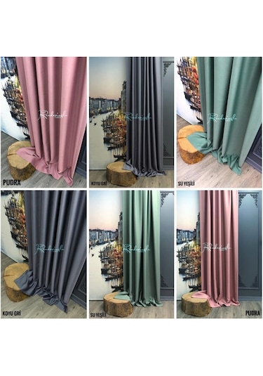 Brillant Blackout Karartma Işık Geçirmez Fon Perde 19 Renk Seçene